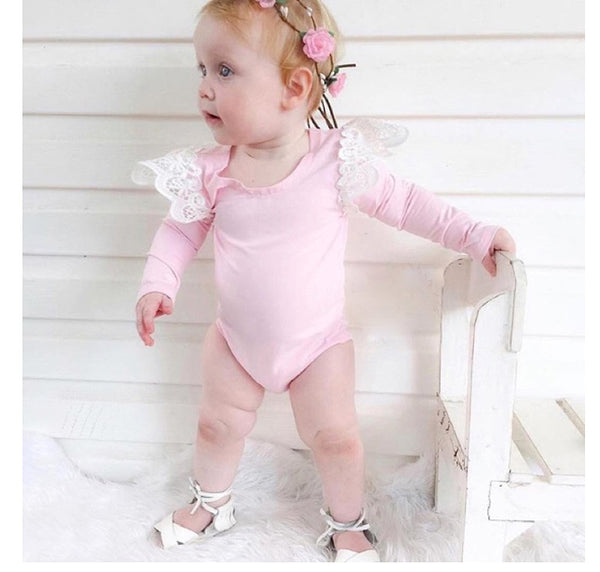 The Jessinia Ruffle Sleeve Bodysuit