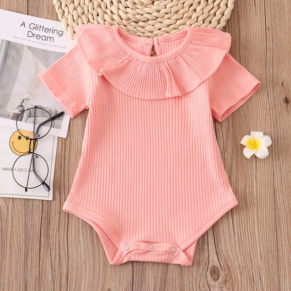 The Valentina Essential Ruffle Neck Bodysuit