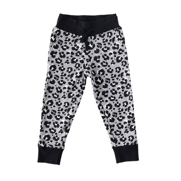 The Jada Organic Cotton Slim Joggers - Contemporary Leopard