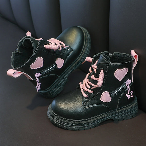The Edie Cute Heart Booties