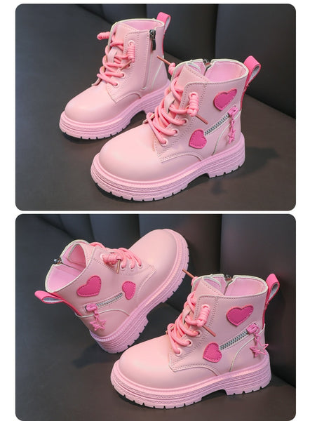 The Edie Cute Heart Booties