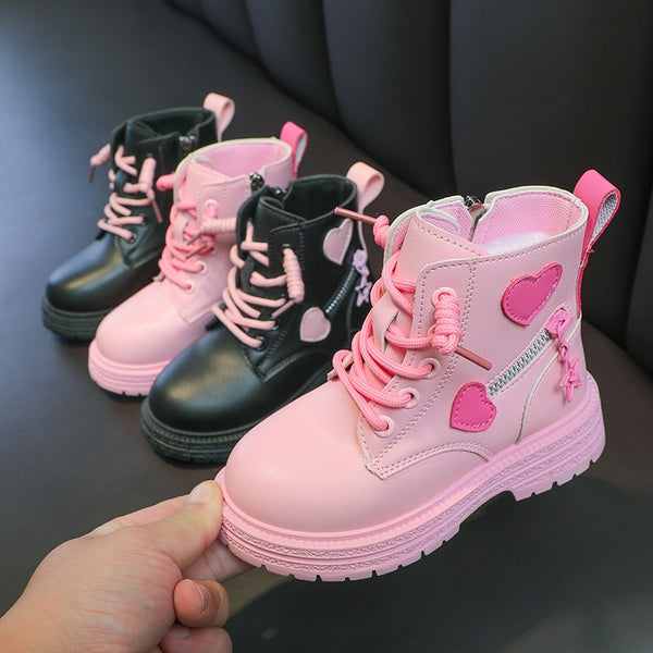 The Edie Cute Heart Booties