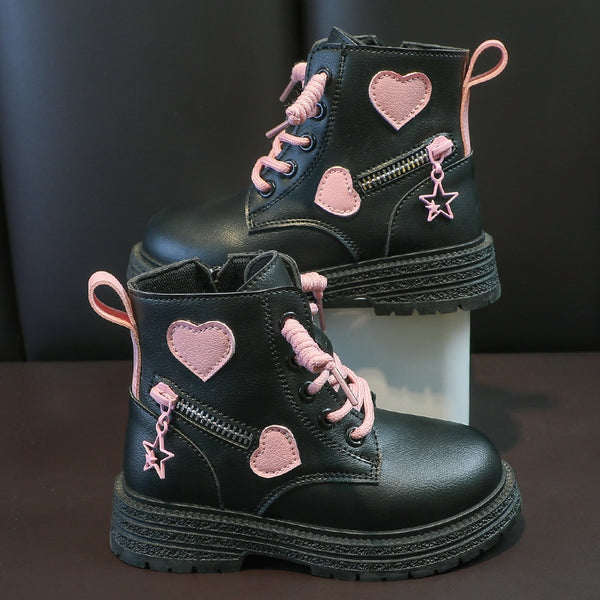 The Edie Cute Heart Booties