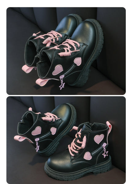 The Edie Cute Heart Booties