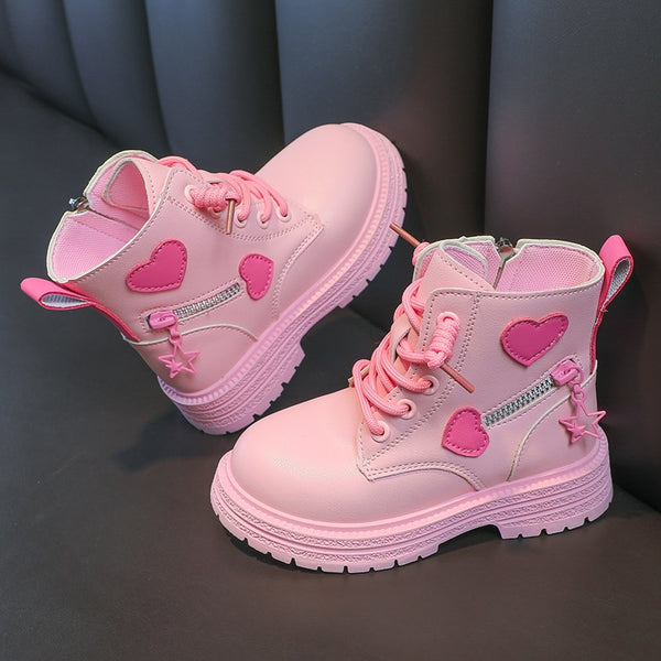 The Edie Cute Heart Booties