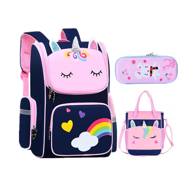 Rainbow Unicorn Backpack Set