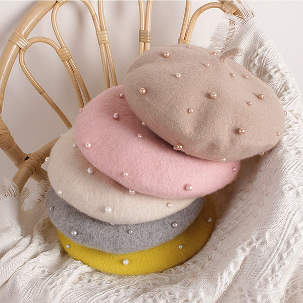 Pearl Beret for Little Girls