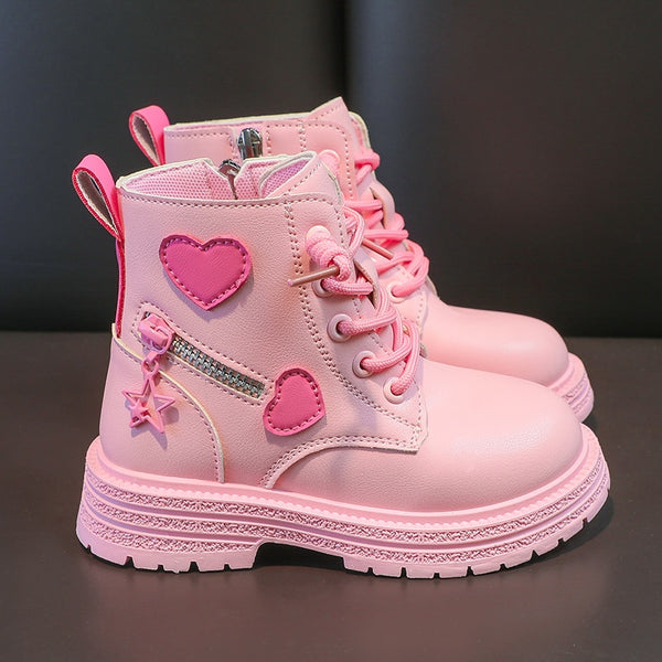 The Edie Cute Heart Booties
