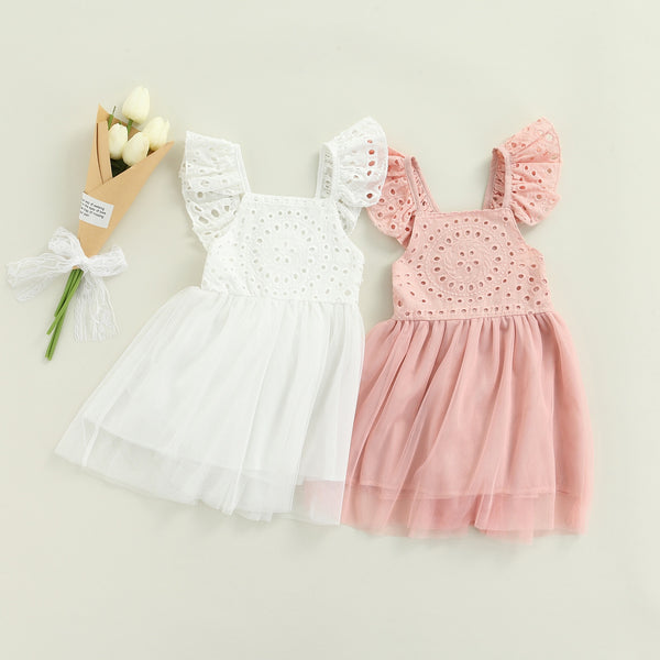 The Josie Eyelet Romper Dress