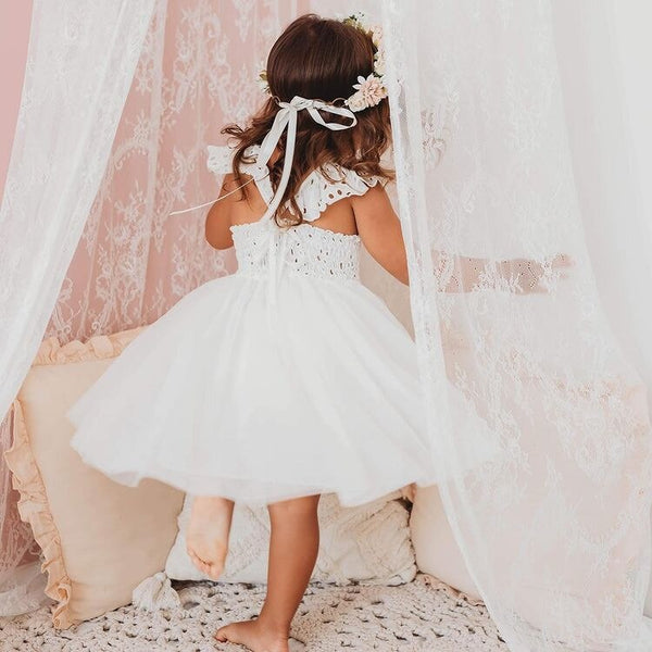 The Josie Eyelet Romper Dress