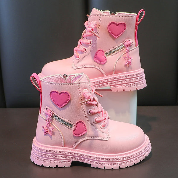 The Edie Cute Heart Booties