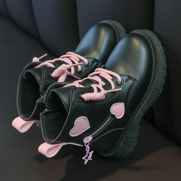 The Edie Cute Heart Booties