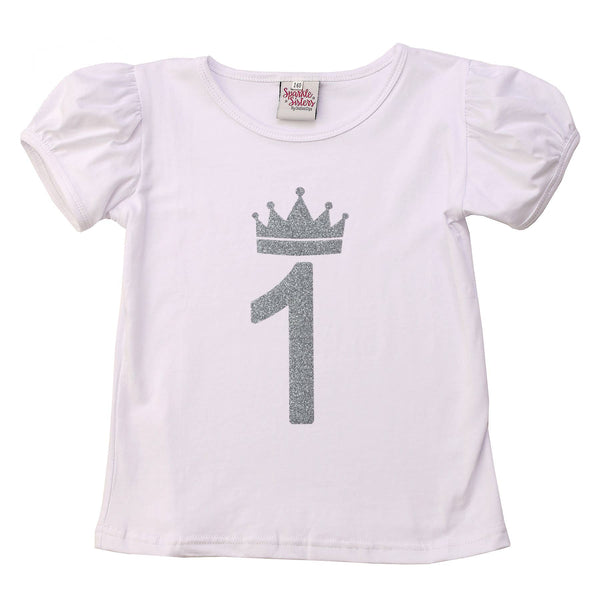 #1 Birthday Puff sleeve T shirt
