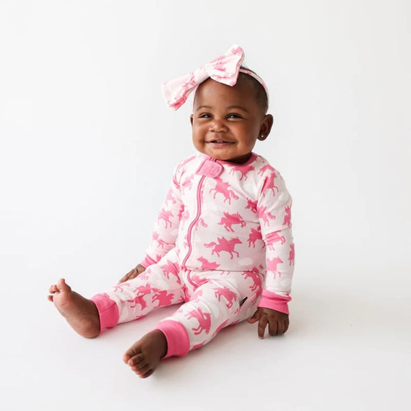 The Nori Organic Cotton Infant Romper- Pegacorn