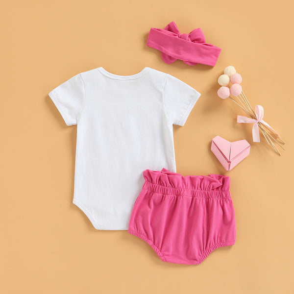 The Whatta Babe Romper & Matching Bow Set