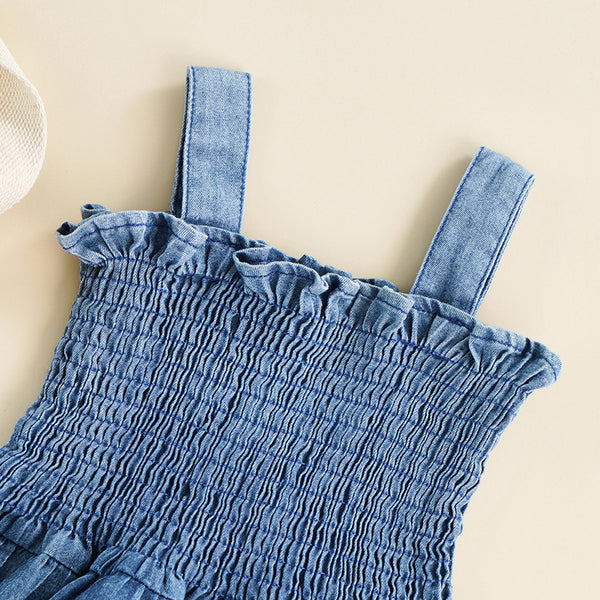 The Daniella Denim Romper Dress