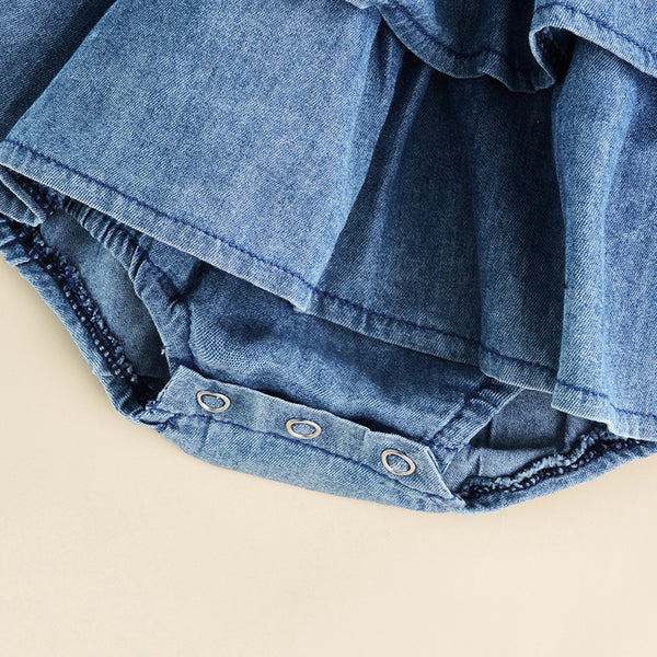 The Daniella Denim Romper Dress