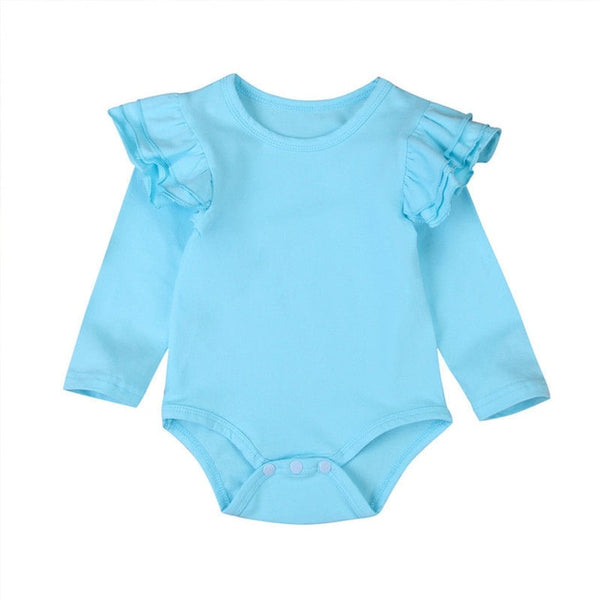 The Rielle Ruffle Long Sleeve Onesie Top