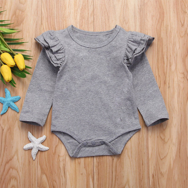 The Rielle Ruffle Long Sleeve Onesie Top