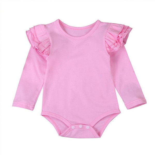 The Rielle Ruffle Long Sleeve Onesie Top