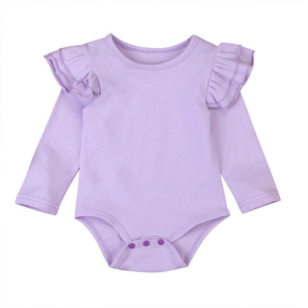 The Rielle Ruffle Long Sleeve Onesie Top