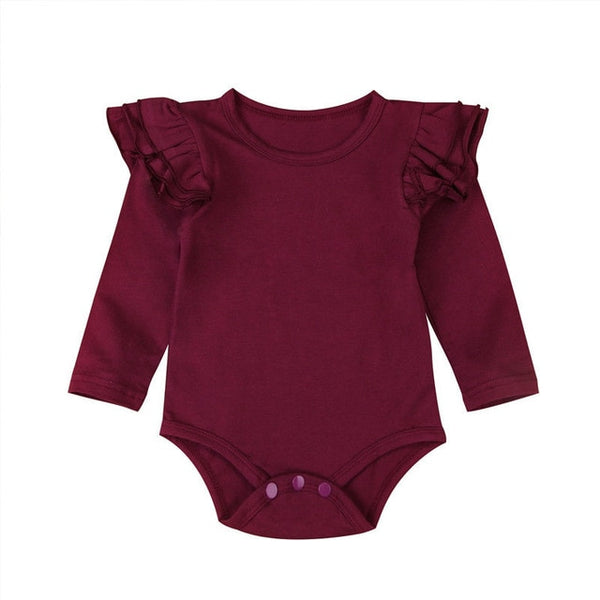 The Rielle Ruffle Long Sleeve Onesie Top