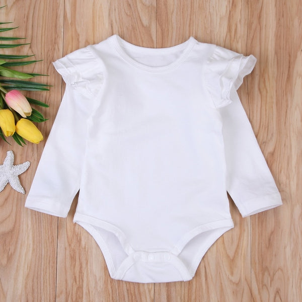 The Rielle Ruffle Long Sleeve Onesie Top