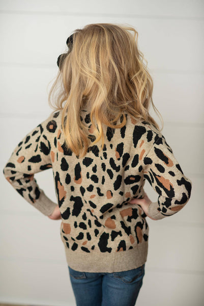 Leopard Button Pocket Cardigan Sweater