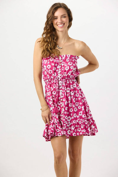 Ryden Mini Dress in Bali Isle Berry for Women