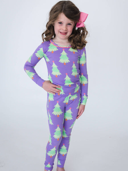 SoftSnooze™ Bamboo Viscose Twinkling Trees Pajama for Men, Women, Kids & Babies