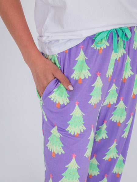 SoftSnooze™ Bamboo Viscose Twinkling Trees Pajama for Men, Women, Kids & Babies