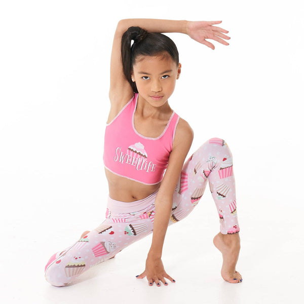 Cupcake Leggings for Girls, Tweens & Teens