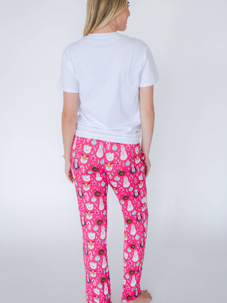 SoftSnooze™ Adult Bamboo Viscose Frosty Friends Pajamas for Men, Women, Kids & Babies