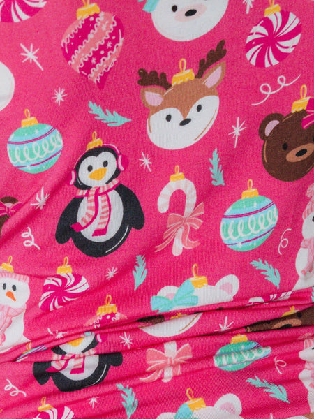 SoftSnooze™ Adult Bamboo Viscose Frosty Friends Pajamas for Men, Women, Kids & Babies