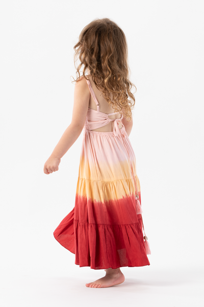 Kids Avisa Dress in Sunrise Ombre