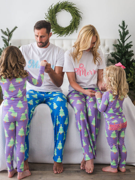 SoftSnooze™ Bamboo Viscose Twinkling Trees Pajama for Men, Women, Kids & Babies