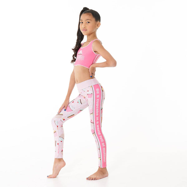 Cupcake Leggings for Girls, Tweens & Teens