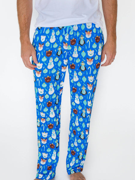 SoftSnooze™ Adult Bamboo Viscose Frosty Friends Pajamas for Men, Women, Kids & Babies