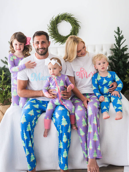 SoftSnooze™ Bamboo Viscose Twinkling Trees Pajama for Men, Women, Kids & Babies