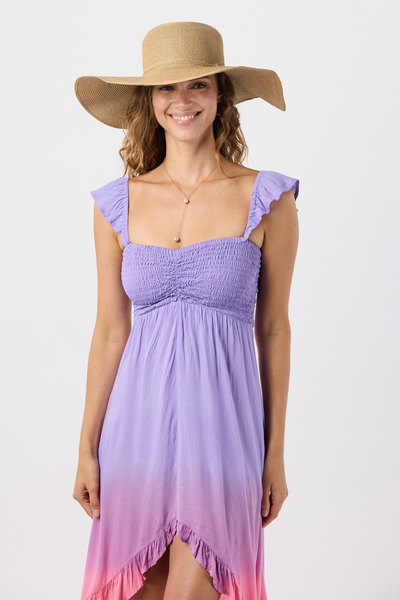 Brooklyn Maxi Dress in Lavender Pink