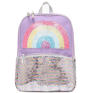 Girls Flip Sequins Rainbow/Unicorn Backpack