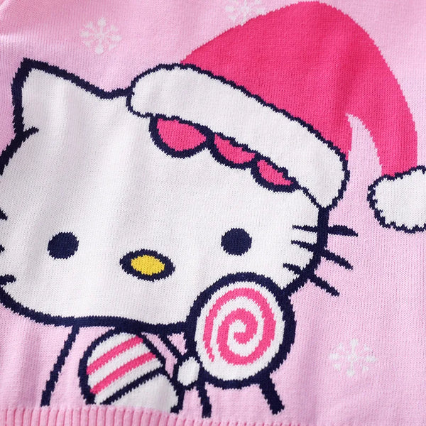 Hello Kitty Christmas Ruffle Sweater for Toddlers & Little Girls