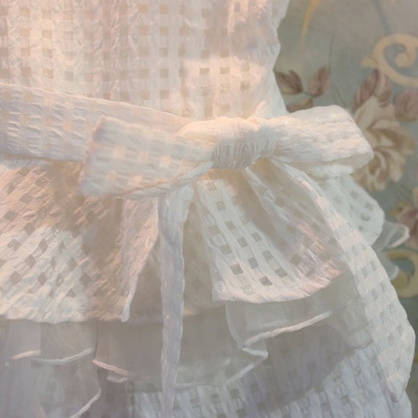 The Dorinda Dressy Linen Peplum Outfit