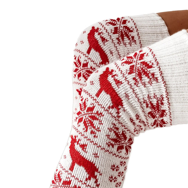 Comfy Cozy Over-the Knee Holiday Socks for Women & Teens