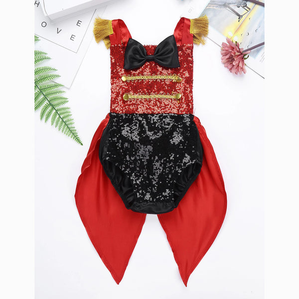 Sparkly Little Ringmaster Romper Costume for Babies & Little Girls