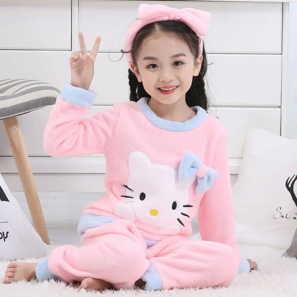 Hello Kitty 3-Piece Fleece PJ Set for Girls