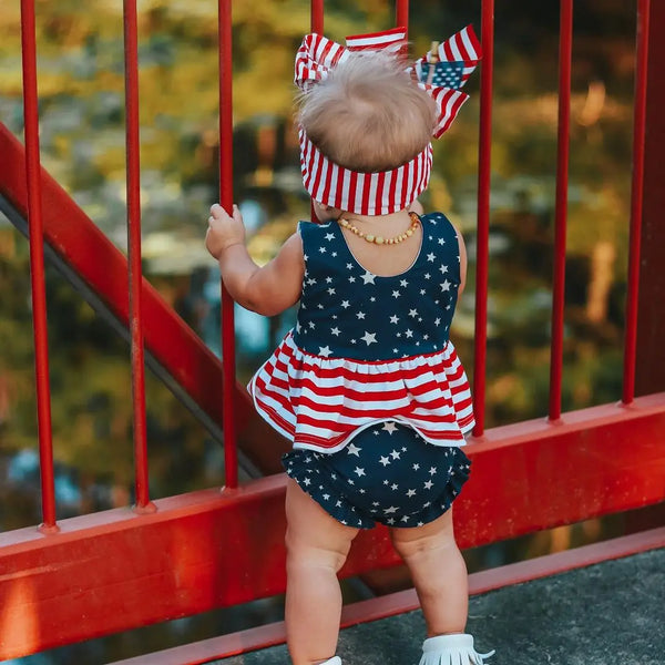 Star Spangled Top & Bloomers for Baby & Toddler Girls