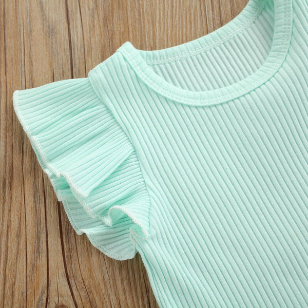 Summer Sundae Romper Outfit for Baby Girls