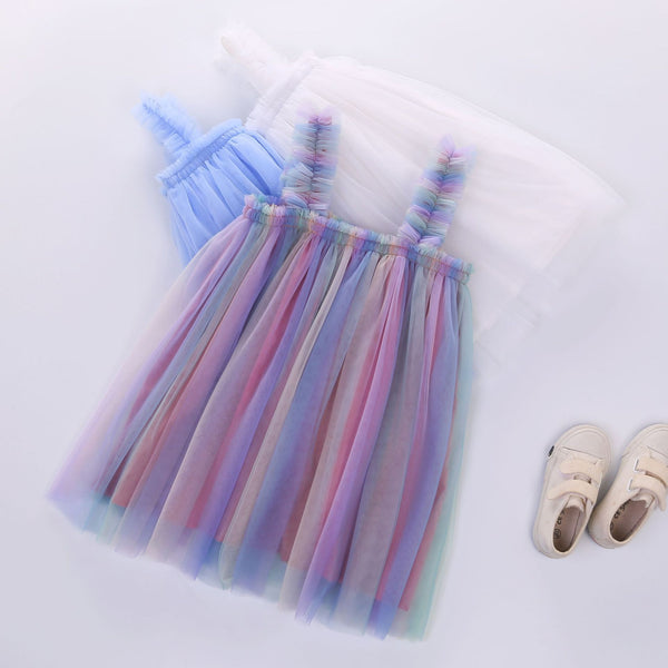 The Sasha Rainbow Tulle Dress