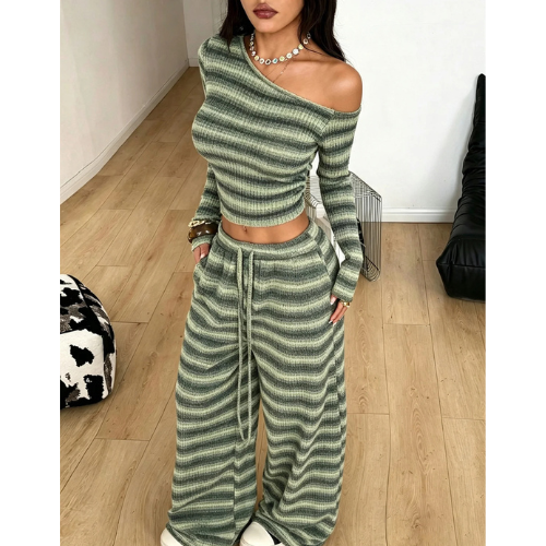Kove Striped Knit 2-Piece Lounge Outfit for Women